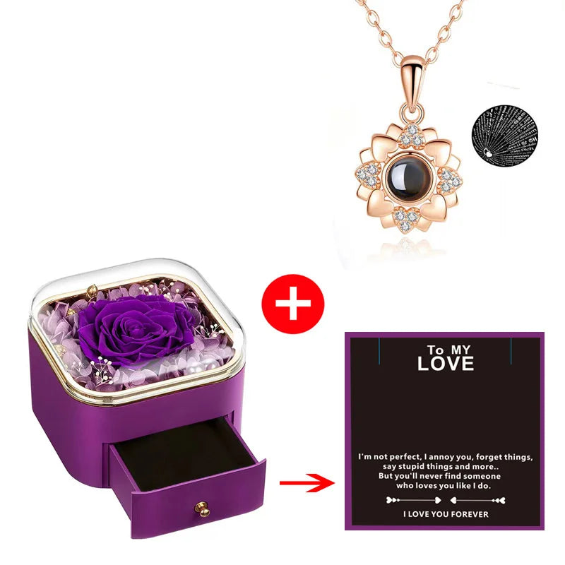 To My Love - Eternal Rose Jewelry Box