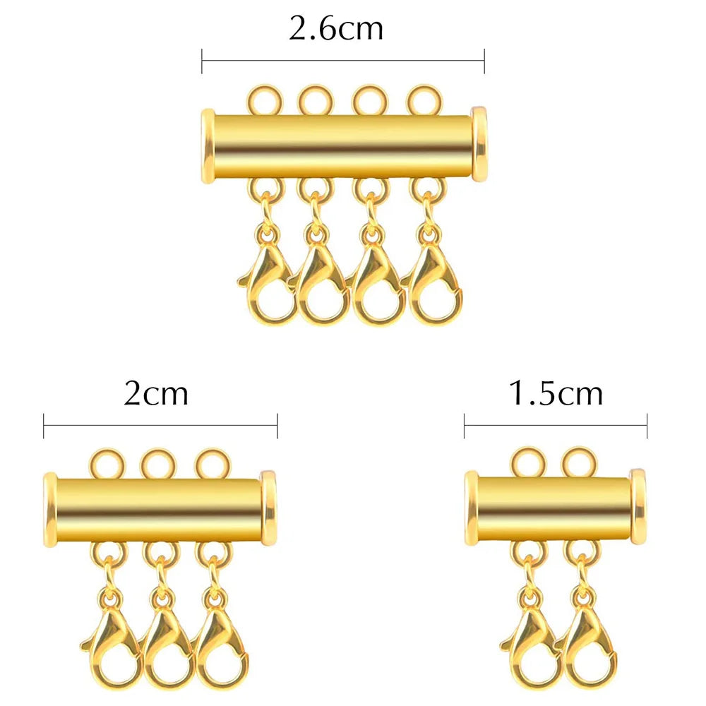 Layered Necklace/Bracelet - Sliding Magnet Tube
