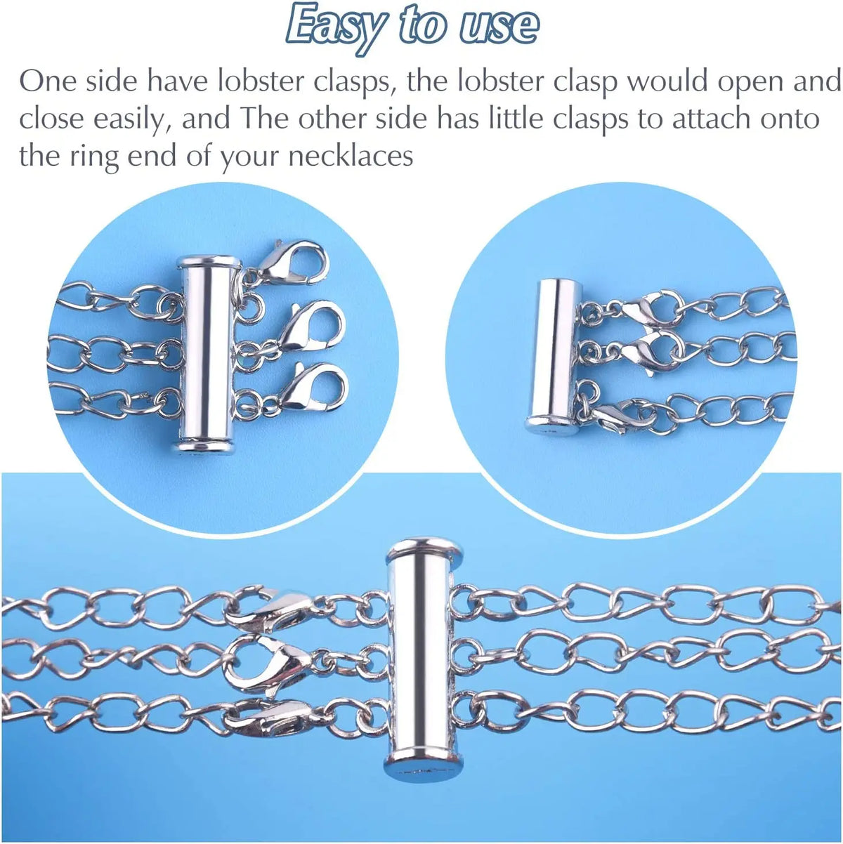 Layered Necklace/Bracelet - Sliding Magnet Tube