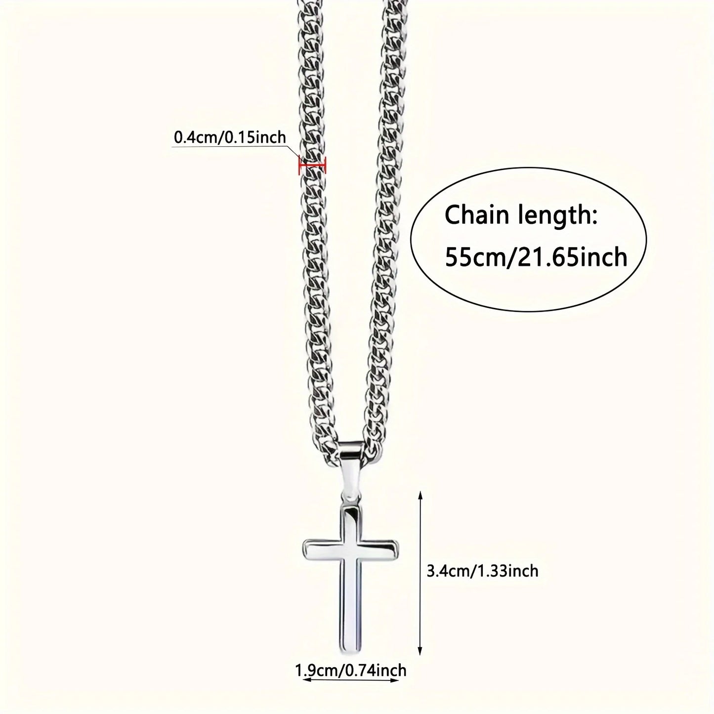 To My Dad Cross Necklace