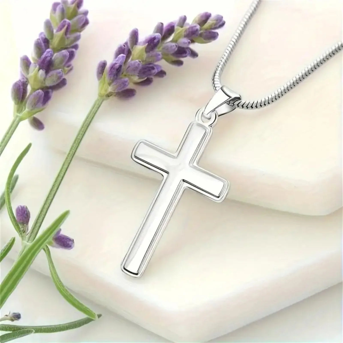 To My Best Dad Cross Necklace