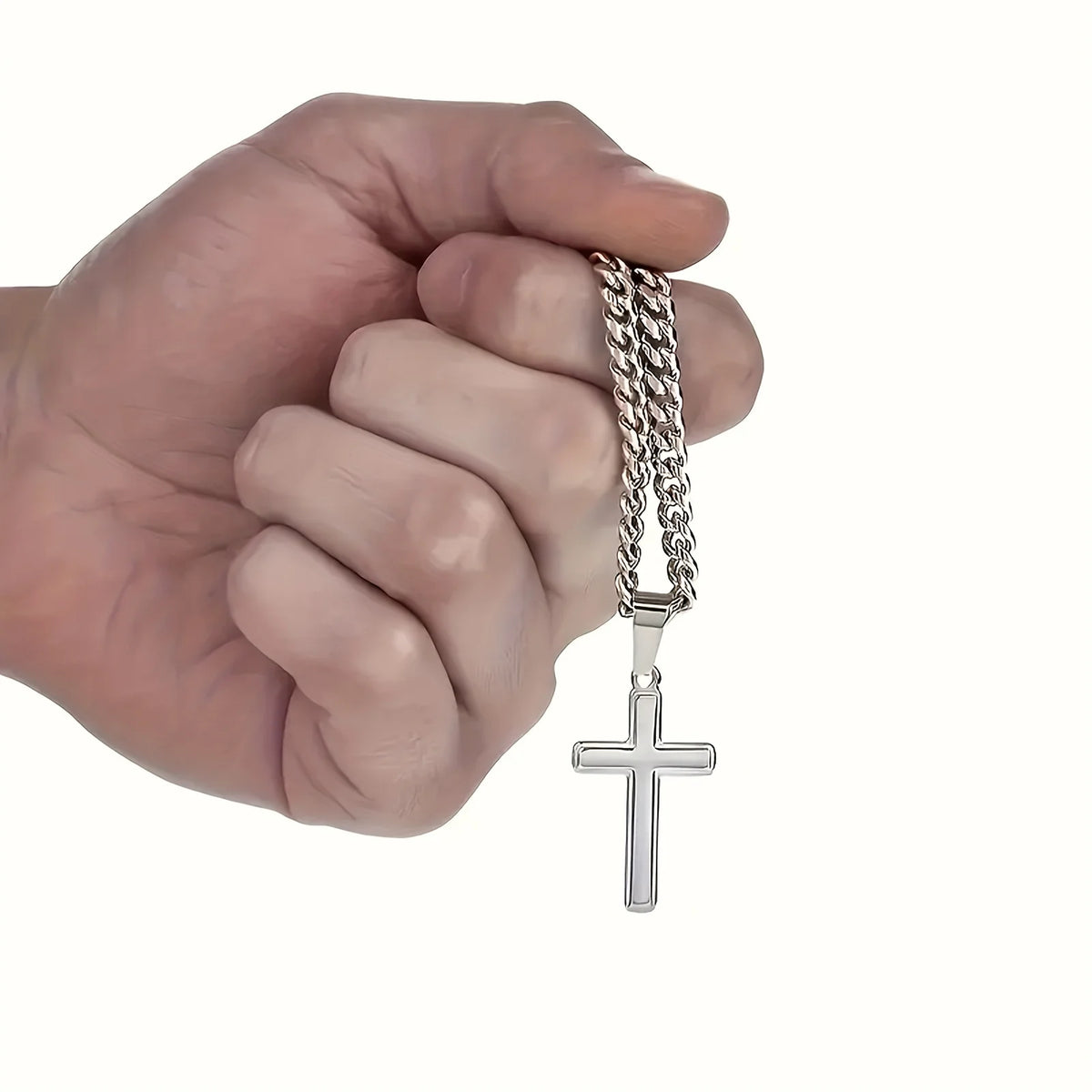To My Dad Cross Necklace