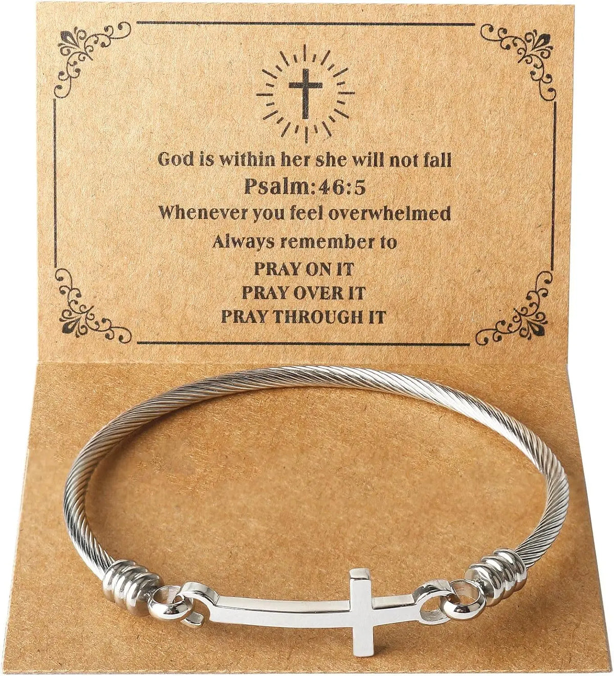 Cross Bracelet - Psalm 46:5