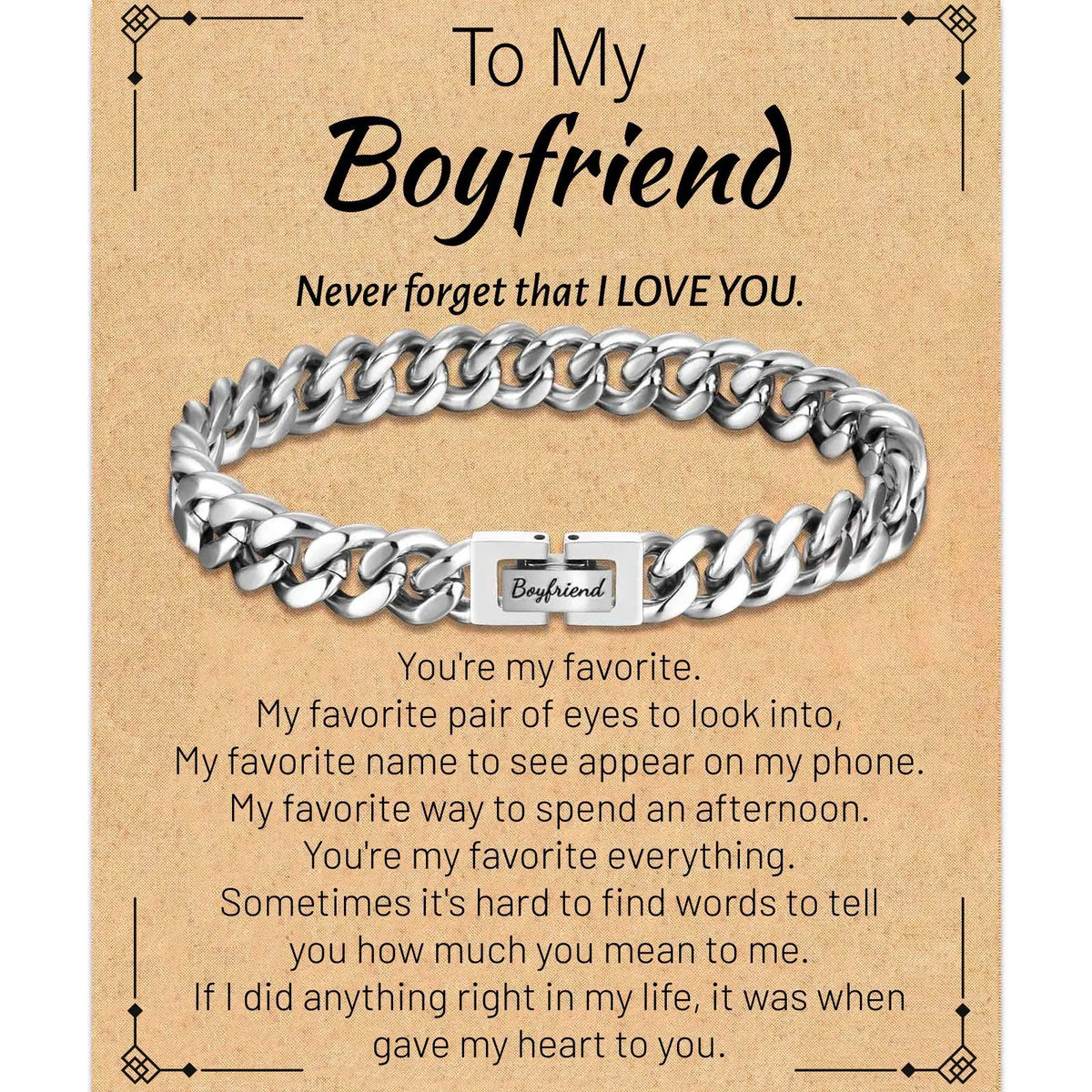 To My (Man/Dad/Boyfriend/Husband/Son)