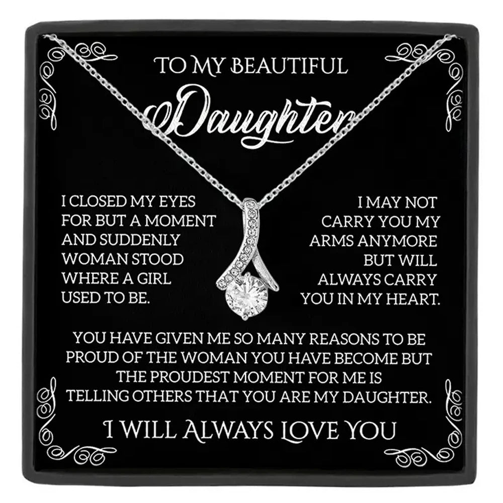 To My Beautiful Daughter Necklace