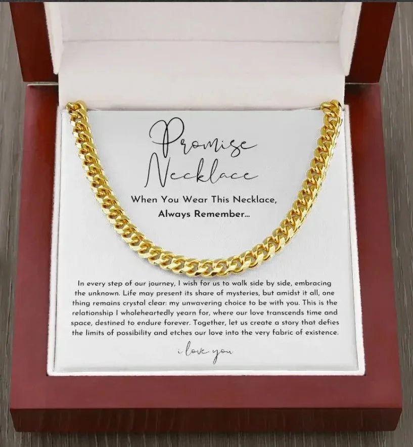 Promise Necklaces 18K Gold Plated