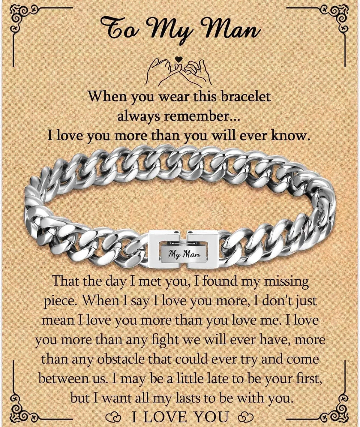 To My (Man/Dad/Boyfriend/Husband/Son)