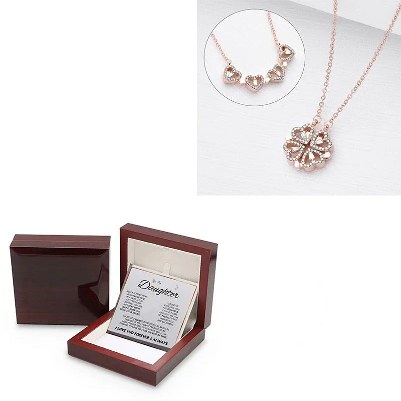 To My Daughter - 4-Leaf Clover Hearts