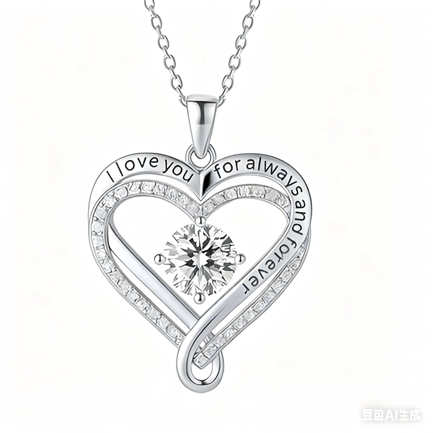 To My Wife - Heart Infinity Pendant