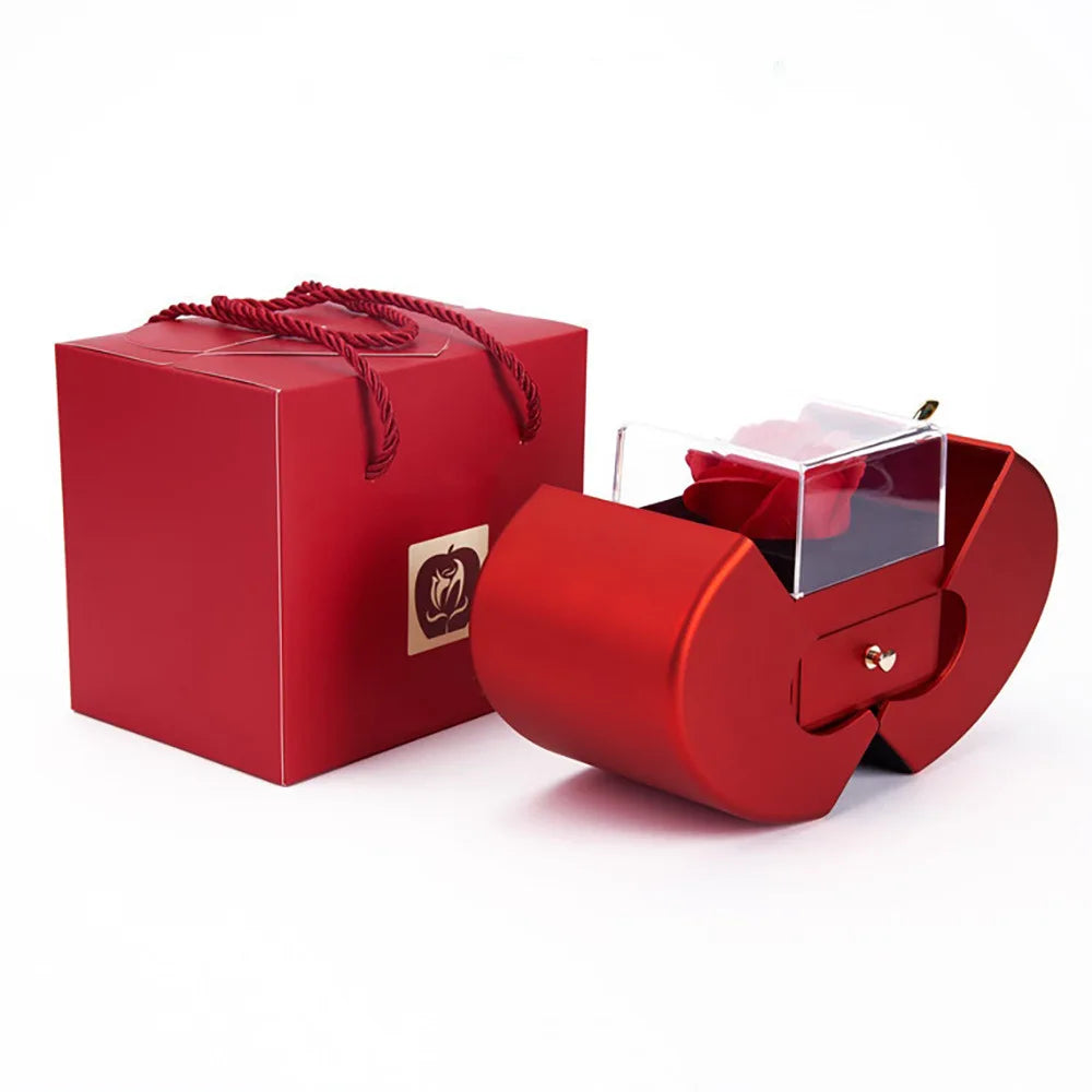 To My Wife - Valentine’s Day Luxury Heart Necklace Gift Box Set