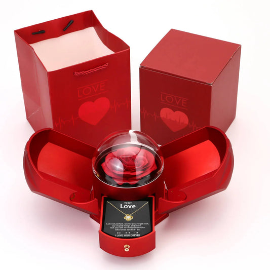 To My Love - Valentine’s Day Hollow Heart Necklace Gift Box