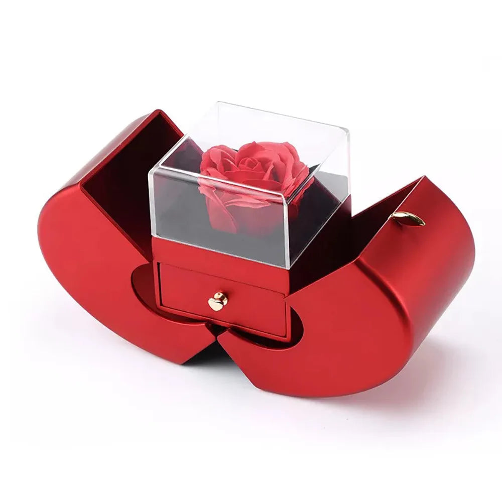 To My Wife - Valentine’s Day Luxury Heart Necklace Gift Box Set