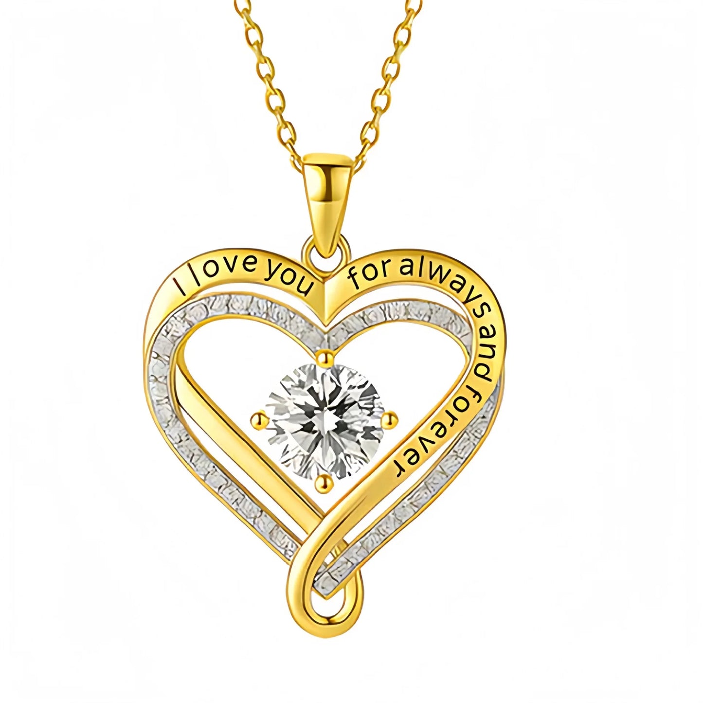 To My Wife - Heart Infinity Pendant