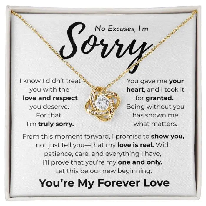 No Excuses I'm Sorry
