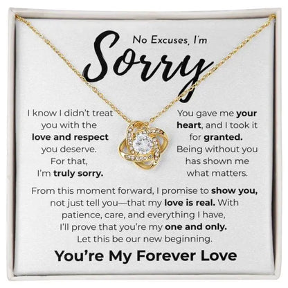 No Excuses I'm Sorry
