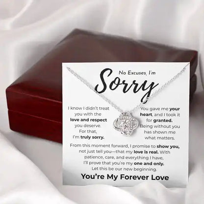 No Excuses I'm Sorry