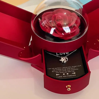 To My Love - Valentine’s Day Hollow Heart Necklace Gift Box