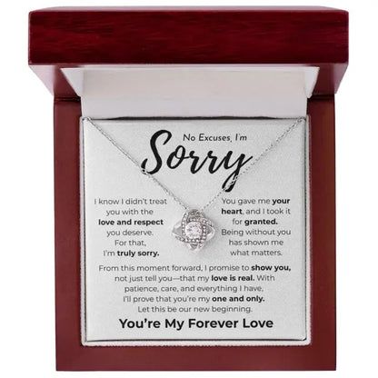 No Excuses I'm Sorry