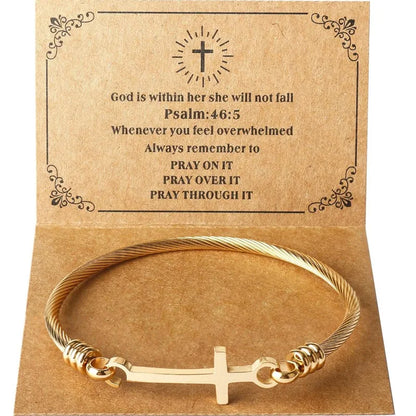 Cross Bracelet  - Psalm 46:5