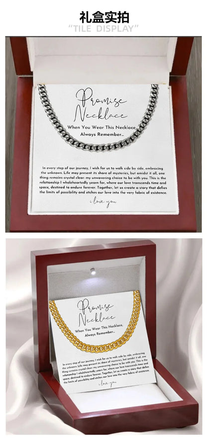 Promise Necklaces 18K Gold Plated