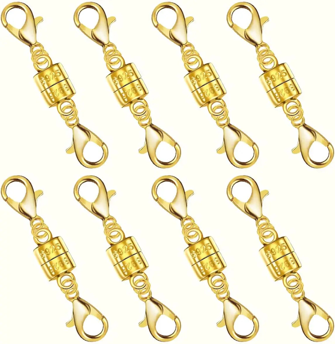 925 Silver Double Lobster Magnetic Jewelry Clasps
