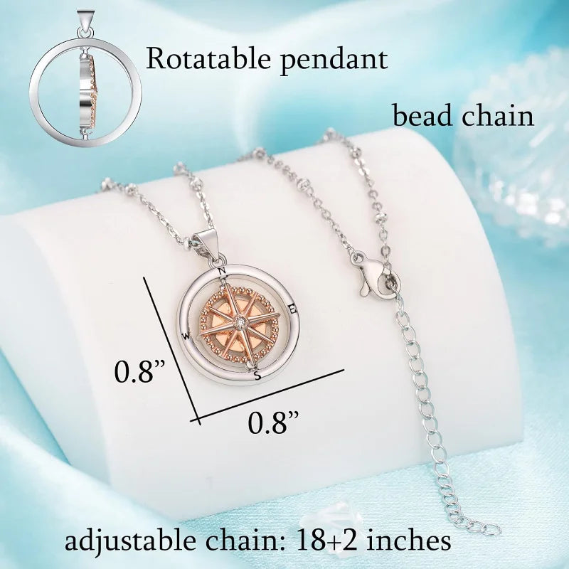 Rotate Compass Necklace