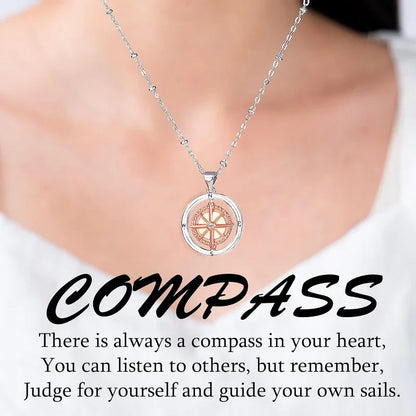 Rotate Compass Necklace