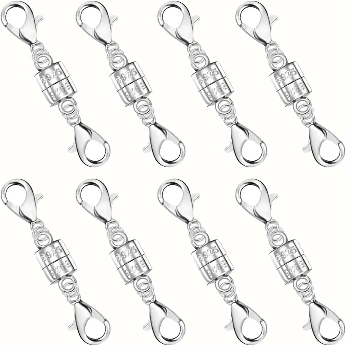 925 Silver Double Lobster Magnetic Jewelry Clasps