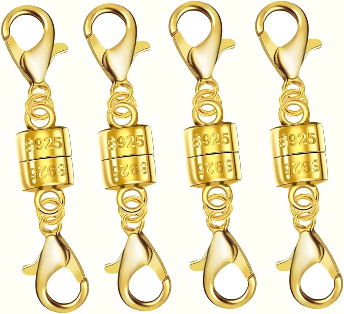 925 Silver Double Lobster Magnetic Jewelry Clasps