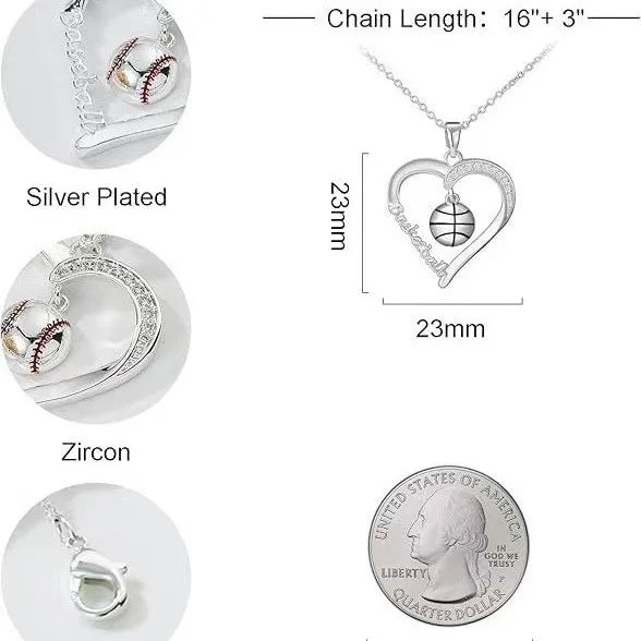 Volleyball/Softball/Basketball/Baseball Necklaces