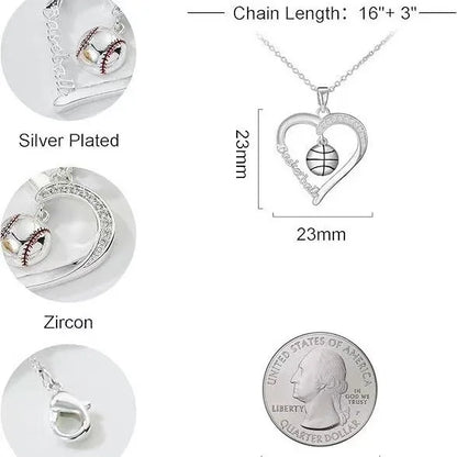 Volleyball/Softball/Basketball/Baseball Necklaces