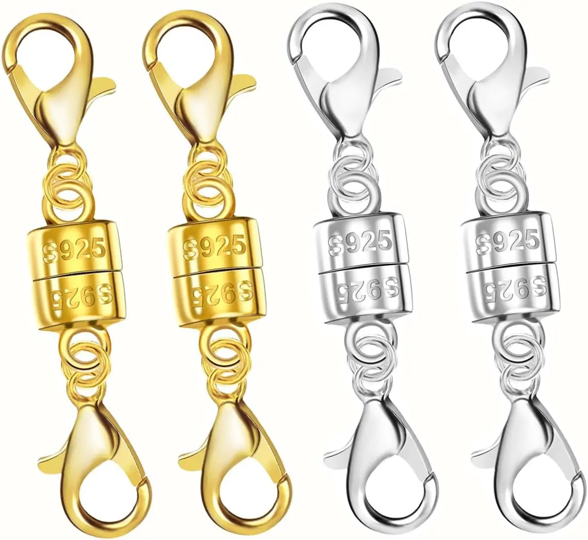 925 Silver Double Lobster Magnetic Jewelry Clasps