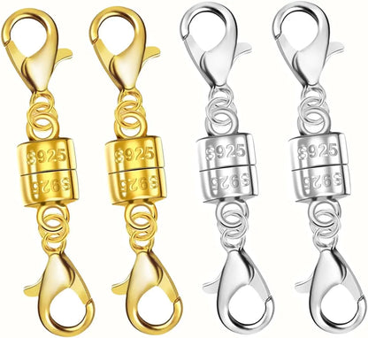 925 Silver Double Lobster Magnetic Jewelry Clasps