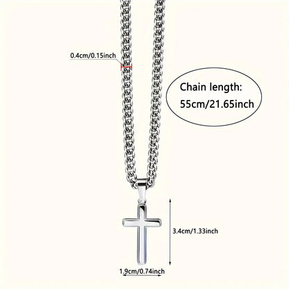 To My Dad Cross Necklace