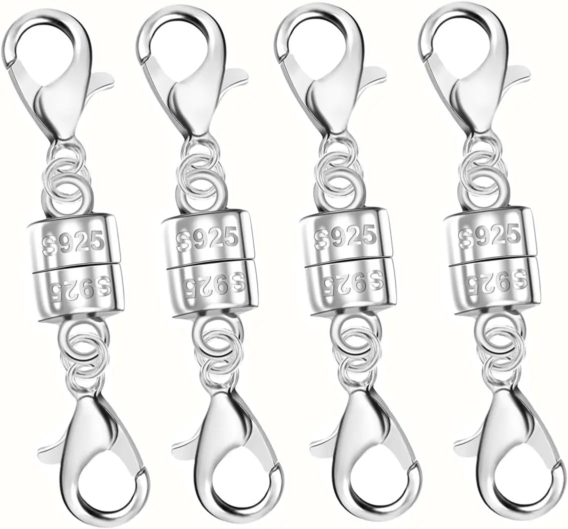 925 Silver Double Lobster Magnetic Jewelry Clasps