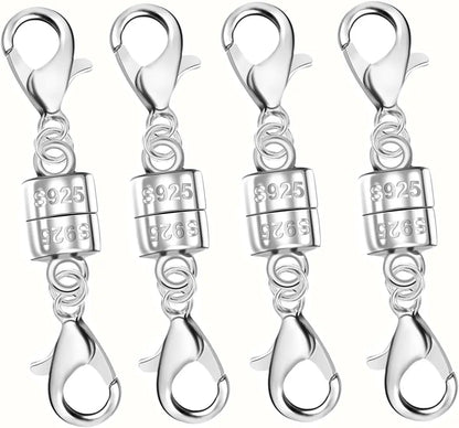 925 Silver Double Lobster Magnetic Jewelry Clasps