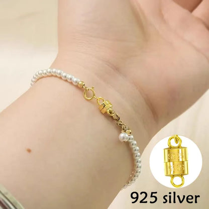 925 Silver Double Lobster Magnetic Jewelry Clasps