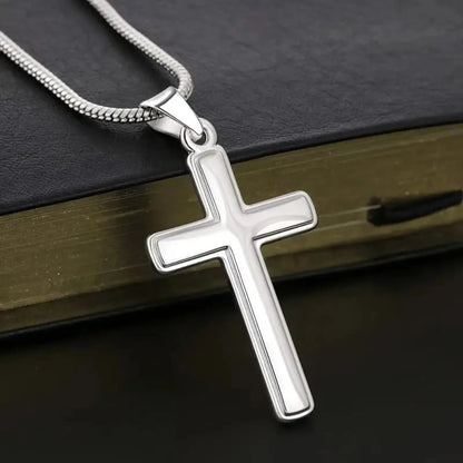 To My Best Dad Cross Necklace