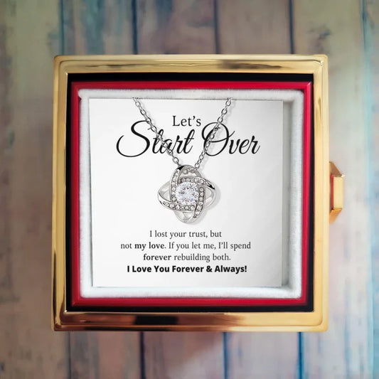 Let's Start Over - Rotating Rose Jewelry Box Set