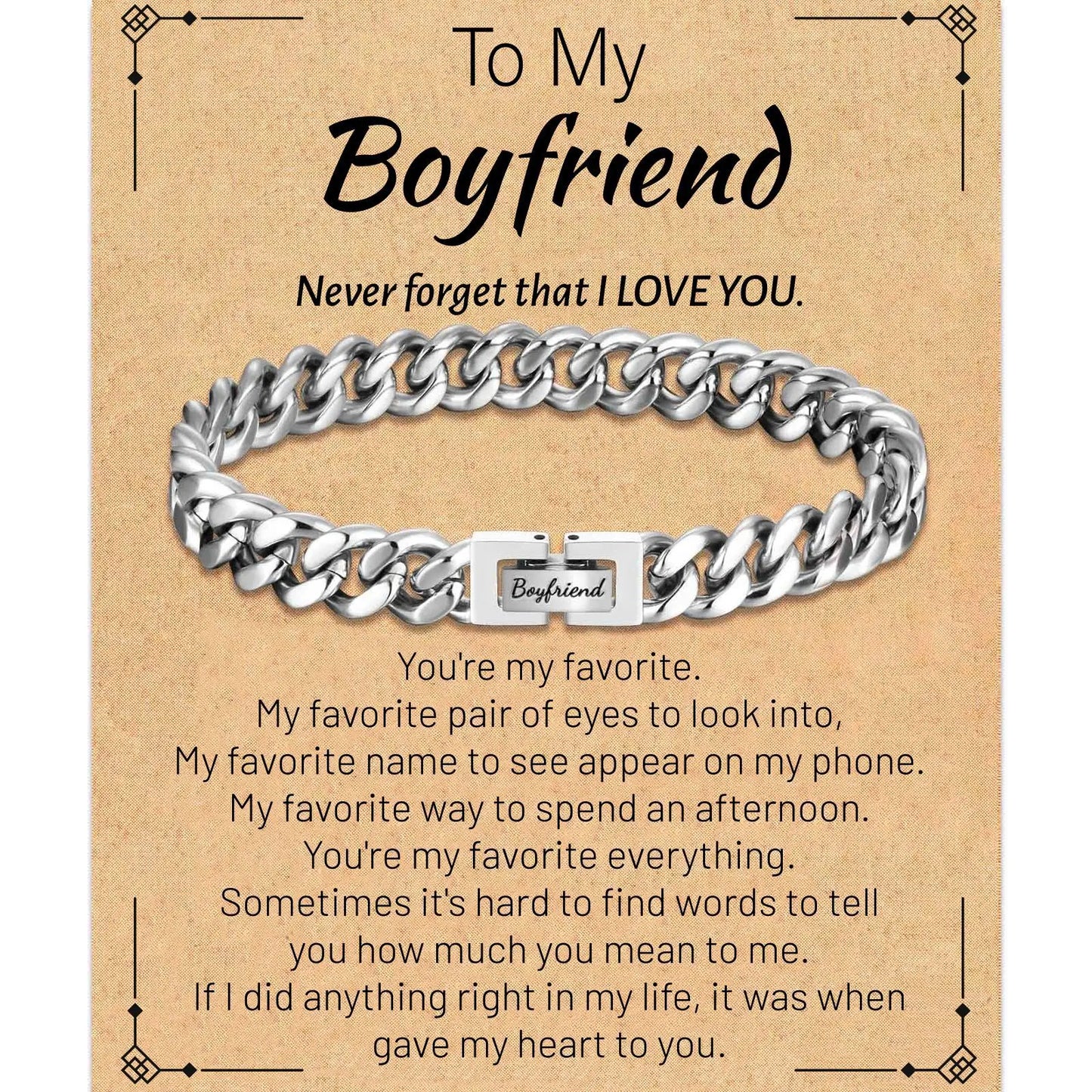 To My (Man/Dad/Boyfriend/Husband/Son)