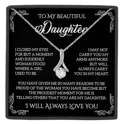 To My Beautiful Daughter Necklace