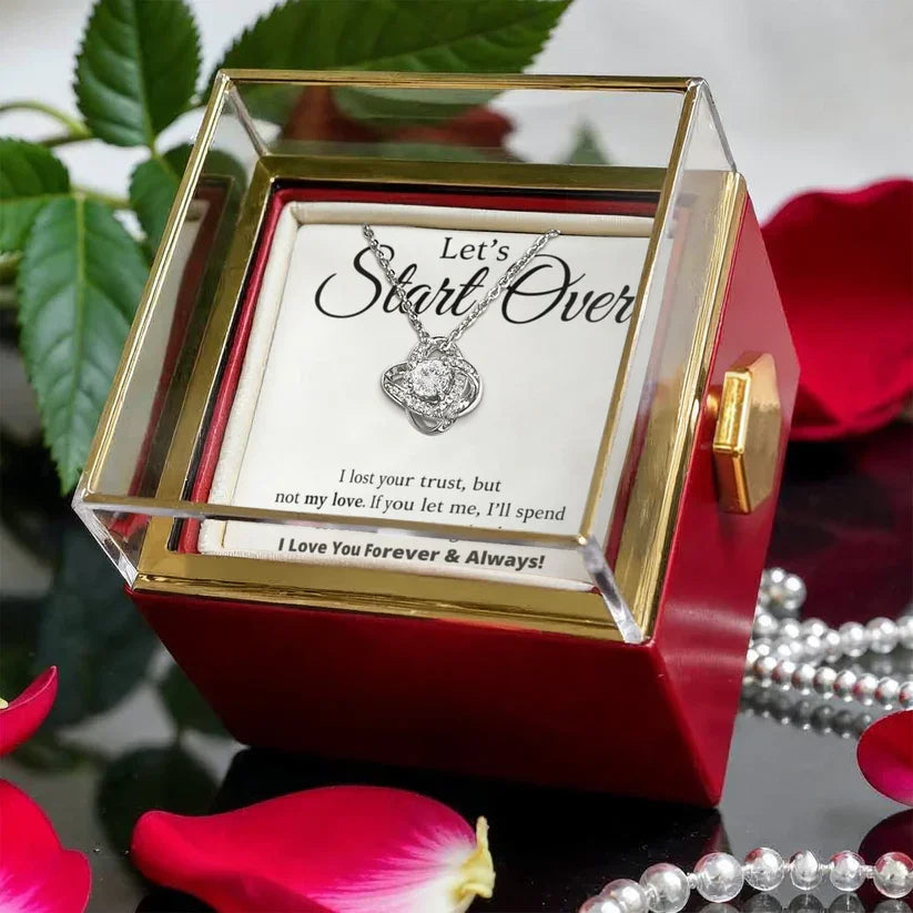Let's Start Over - Rotating Rose Jewelry Box Set
