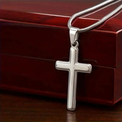 To My Best Dad Cross Necklace