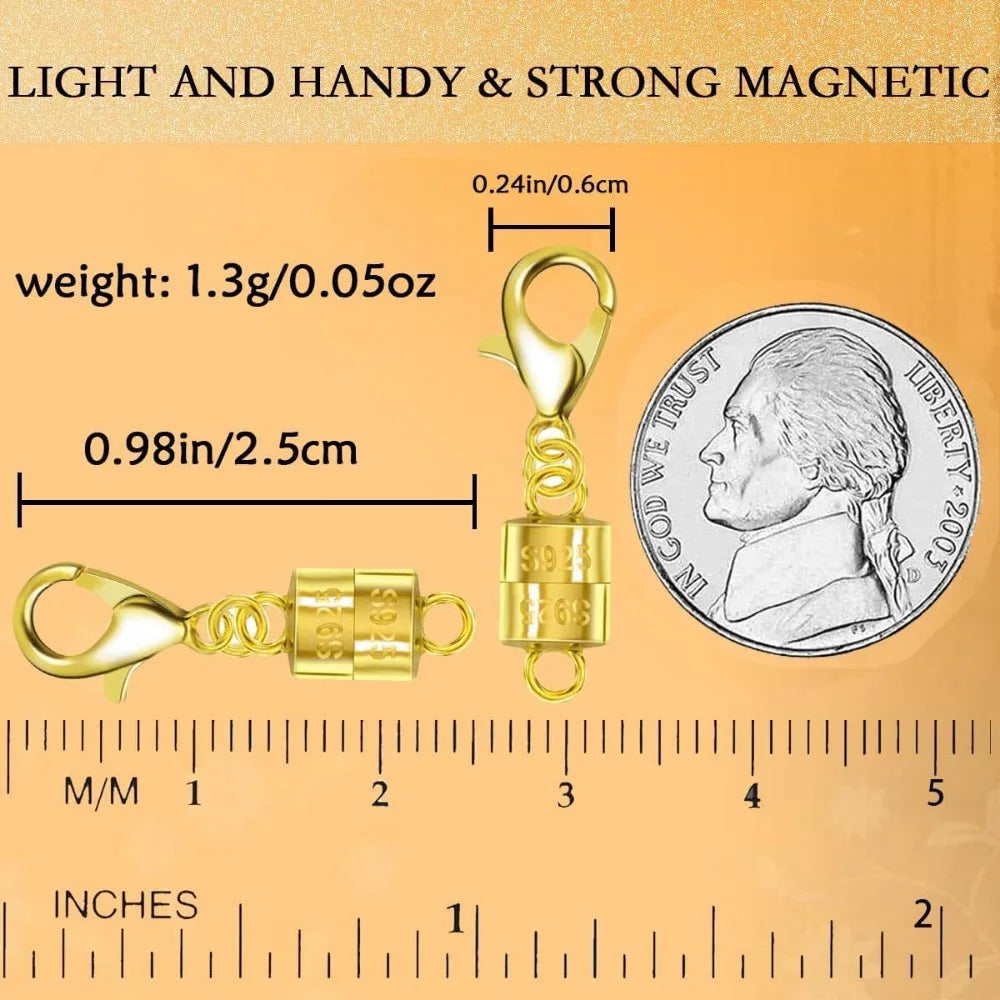 925 Sterling Silver Magnetic Jewelry Clasps