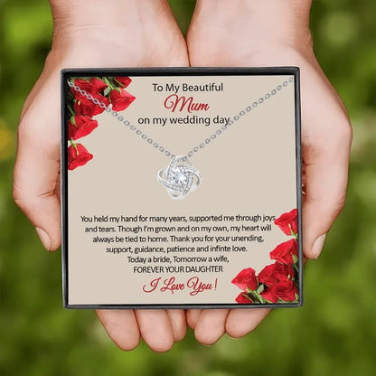 To My Beautiful Mum On My Wedding Day