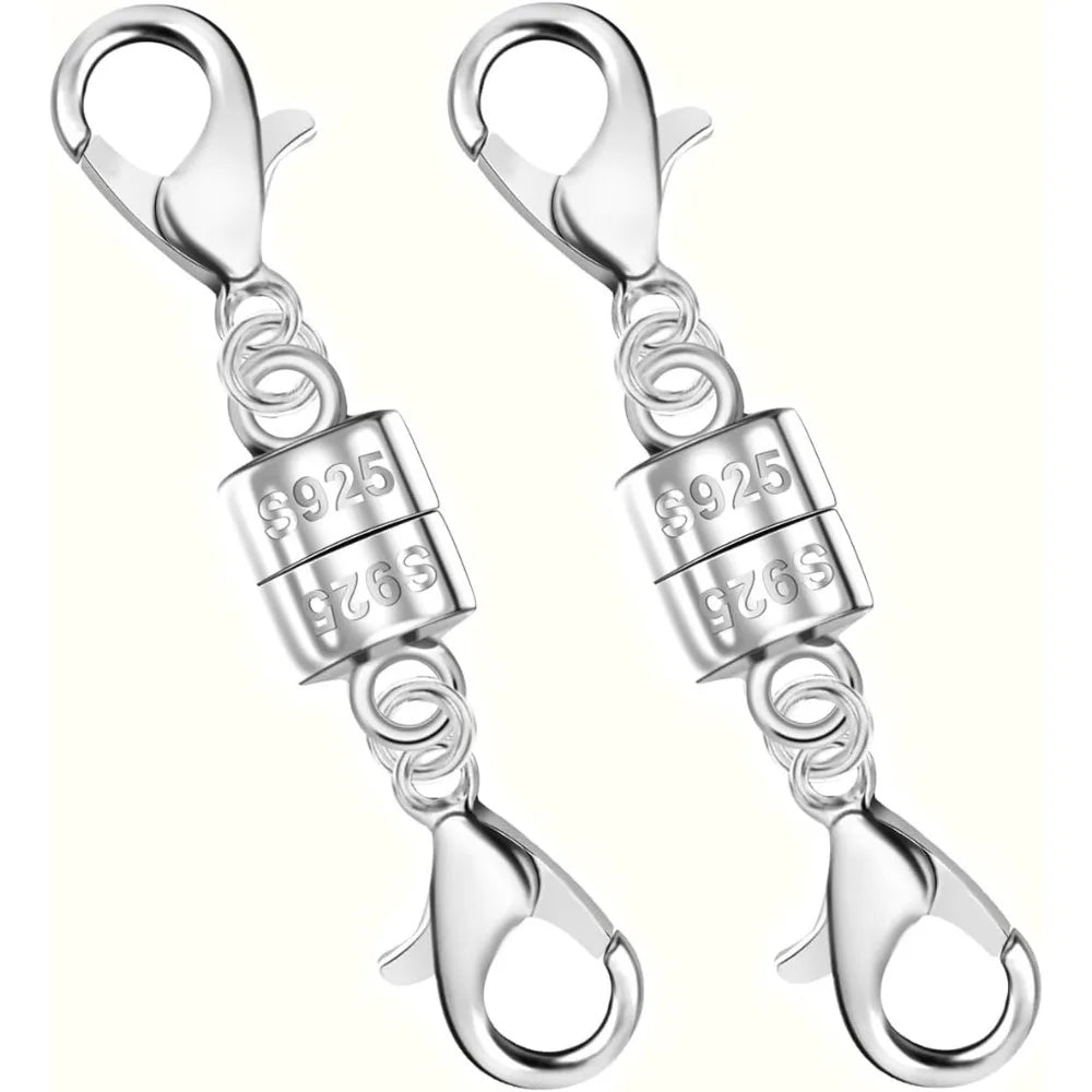 925 Silver Double Lobster Magnetic Jewelry Clasps