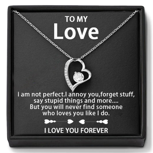 To My Love 14K Gold or Silver Forever Love Pendant