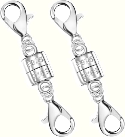 925 Silver Double Lobster Magnetic Jewelry Clasps