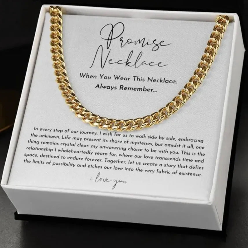 Promise Necklaces 18K Gold Plated