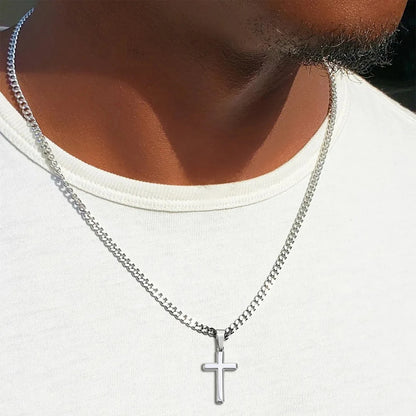 To My Dad Cross Necklace